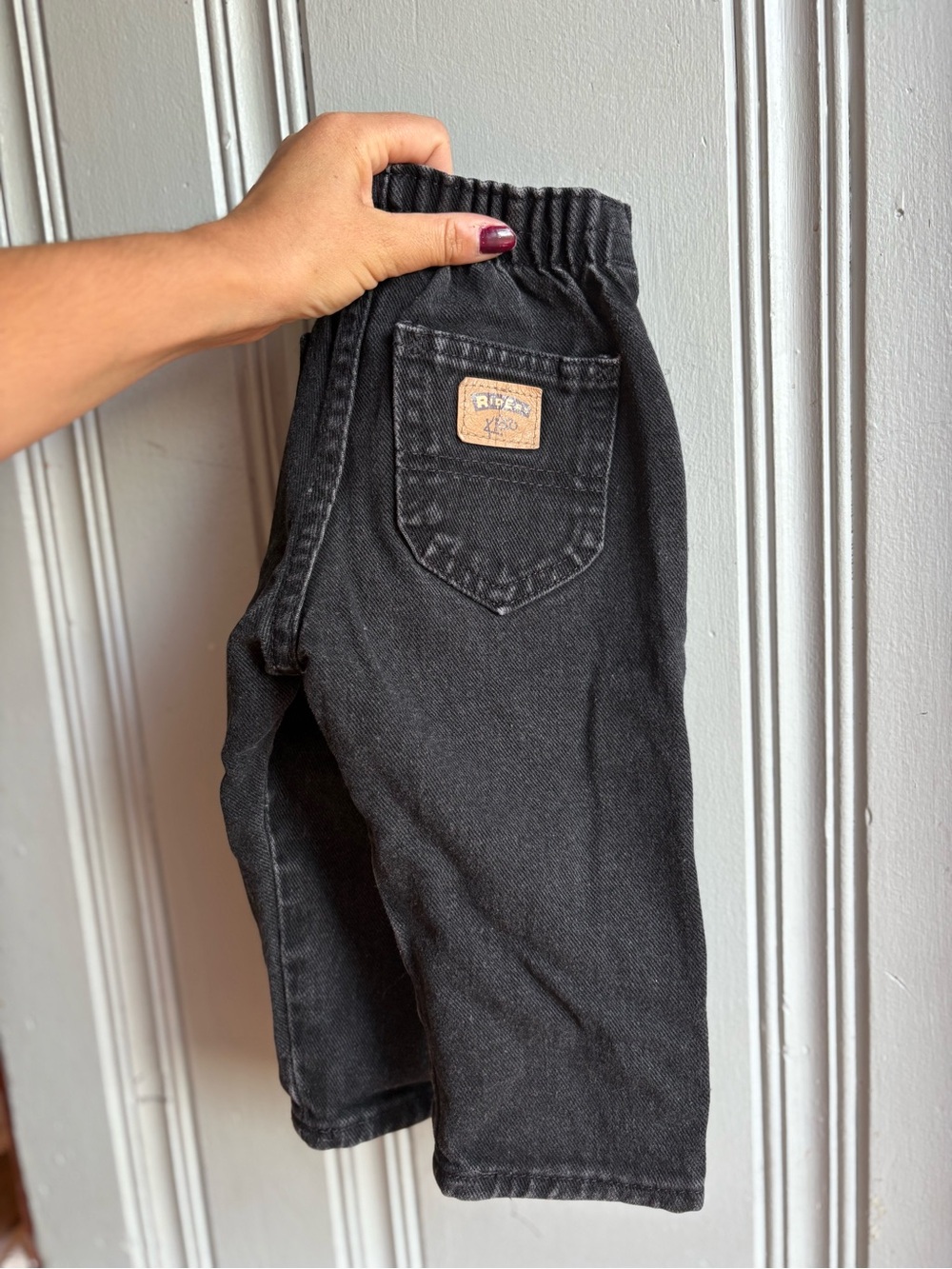 Vintage Riders by Lee Black Elastic-Waist Kids Jeans 18M Baby Boys